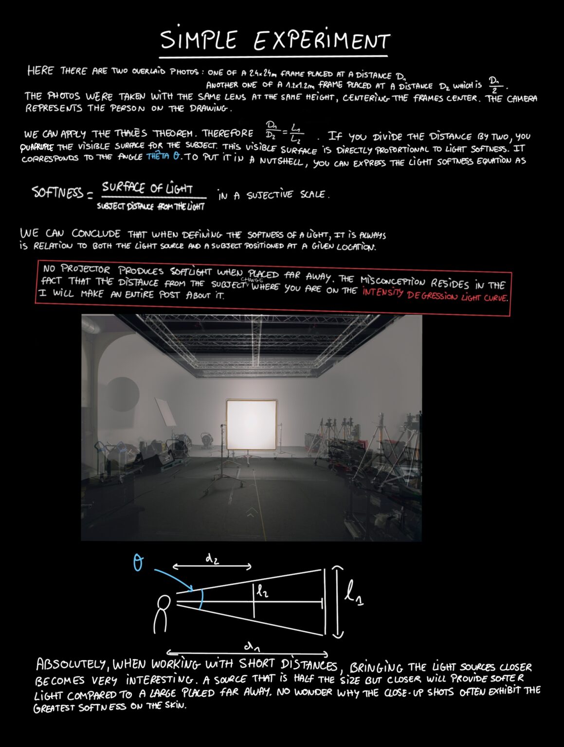 Image du projet Article Basics of softness par Come Nolo, gaffer et chef-electricien.
