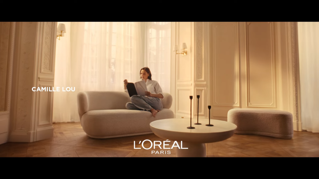 Image du projet L&rsquo;oréal Camille Lou par Come Nolo, gaffer et chef-electricien.